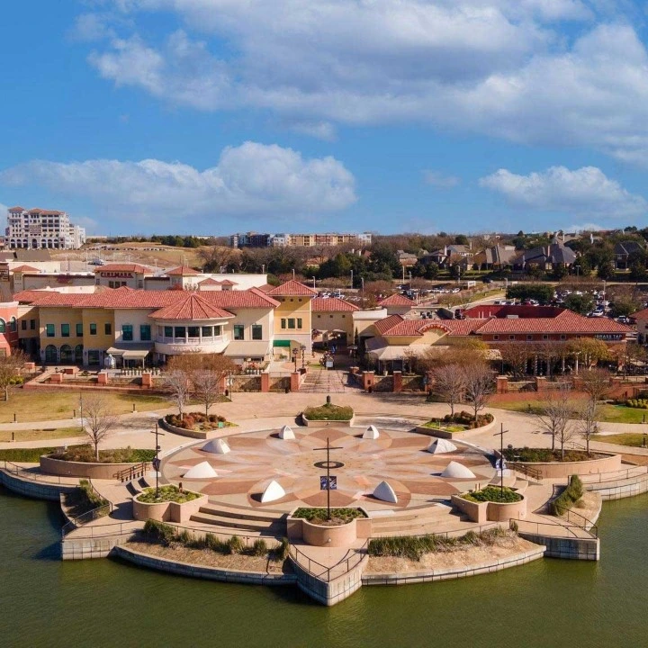 The Harbor lakefront entertainment district on Lake Ray Hubbard in Rockwall, TX